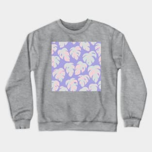 Pastel Variegated Monstera - Digital Crewneck Sweatshirt